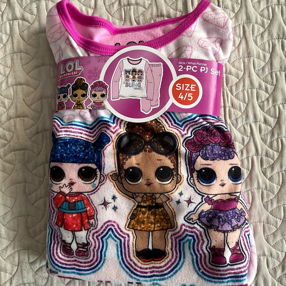 L.O.L Surprise Pajamas Size 4/5